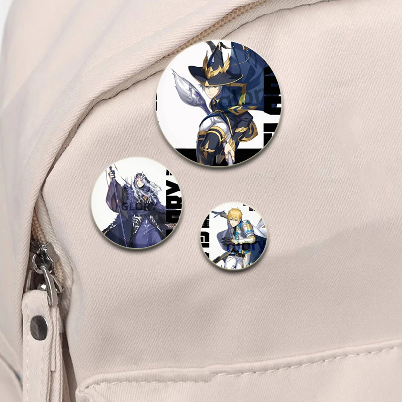 58mm The King's Avatar Lapel Pins Jewelry Custom Cartoon Pin Cosplay Brooches Badge Colthes T-shirt Backpack Decoration Gifts