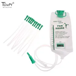 Medical Home Enema Intestinal Flushing Bags Spa Coffee Enema Bag With 10pcs Tube Bowel Detoxification Colon Hydrotherapy Device