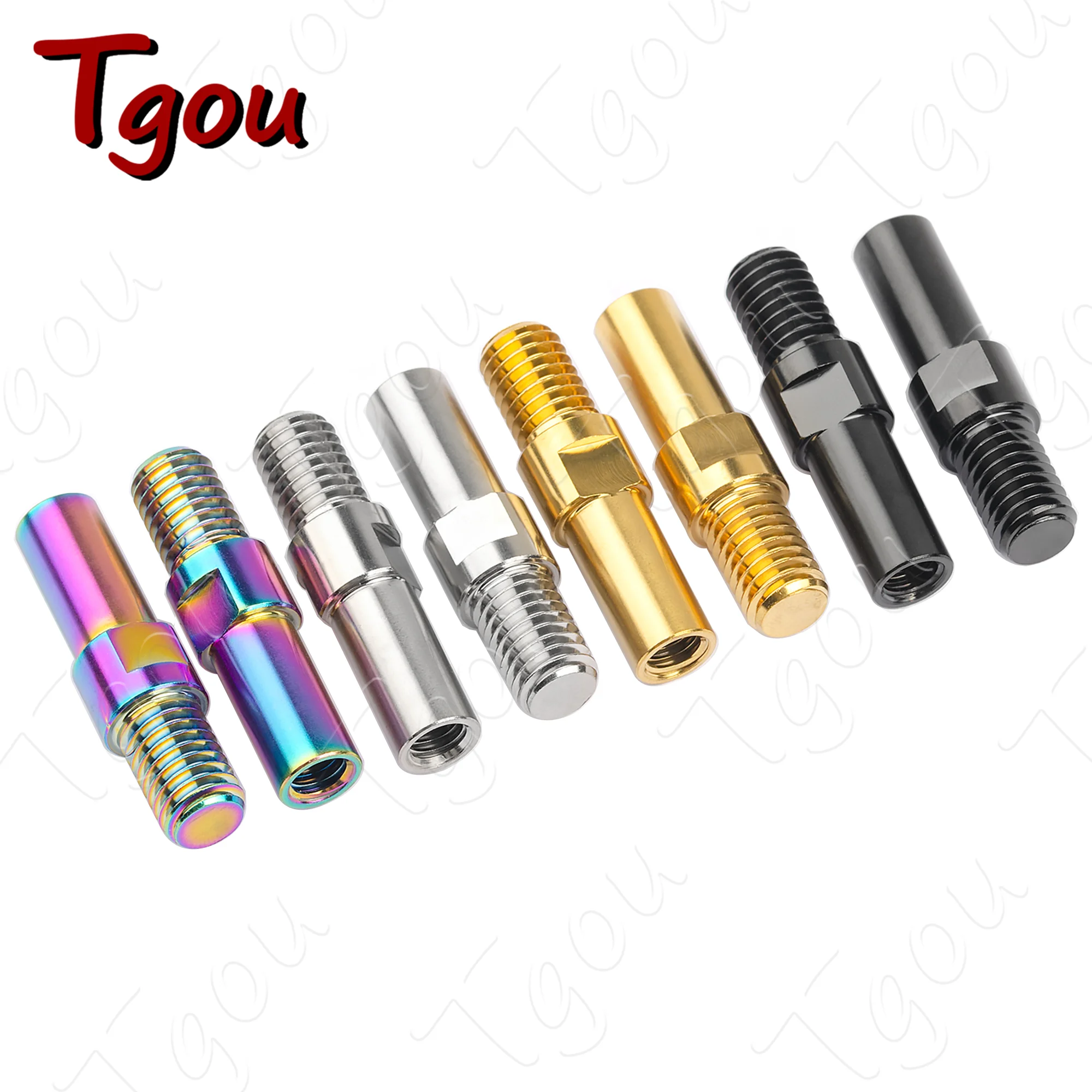 Tgou V 브레이크 베이스 포스트, 티타늄 MTB, BMX, Ti 스터드 볼트, 자전거 서비스 부품, M8, M10 피치, 1.25mm, 1 쌍