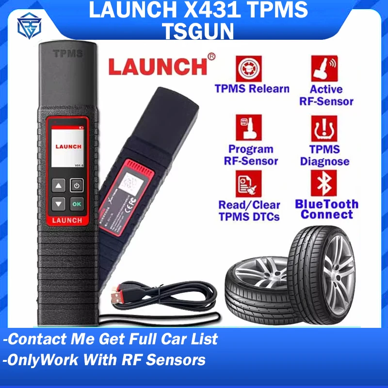 

Запуск X431 TSGUN TPMS 315/433 МГц 2 в 1 RF-сенсор автомобильных шин, диагностический инструмент для проверки давления, активация, чтение, обучение