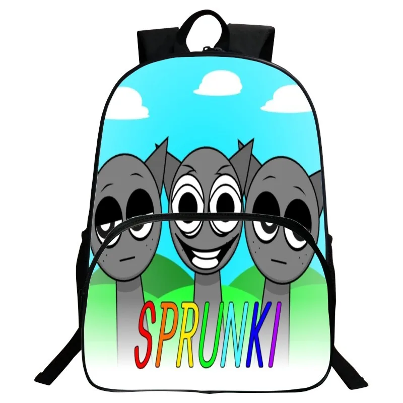 

Sprunki Frontal Backpack Graphic Canvas Daypack for Boy,Girl-Back to School Cute Bookbag Kid Large Travel Bagpack