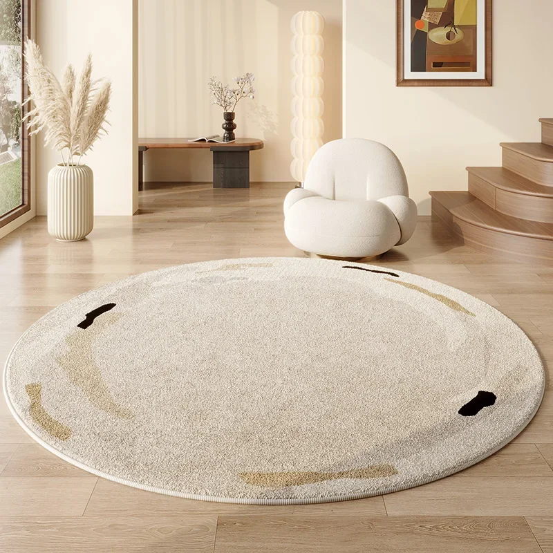 French Style Carpets for Living Room Fluffy Soft Study Rug Irregular Shapes Bedroom Decor Carpet Thick Plush Cloakroom Floor Mat