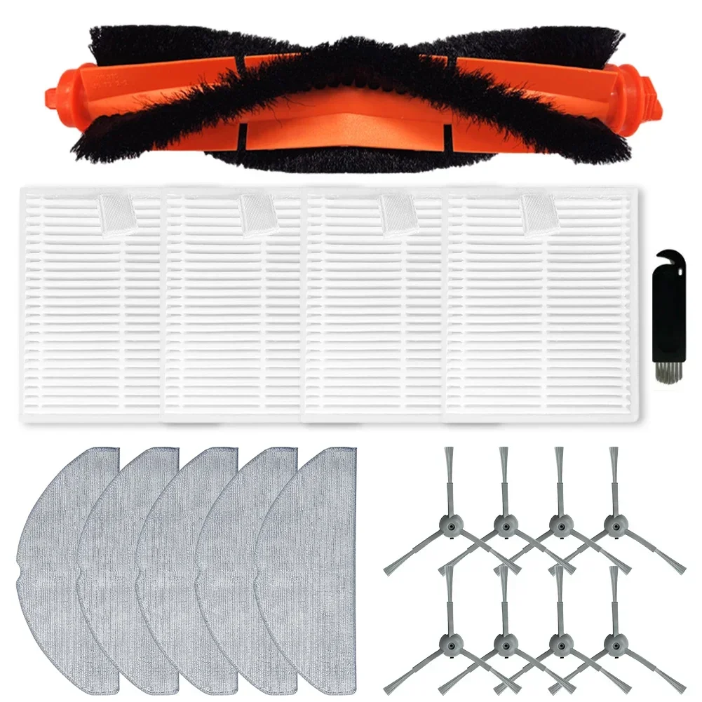 

Replacement Kit for Lubluelu For L20 Robot Vacuum Cleaner Main Brush 8 Side Brushes 4 Filters and Mop Cloth Set