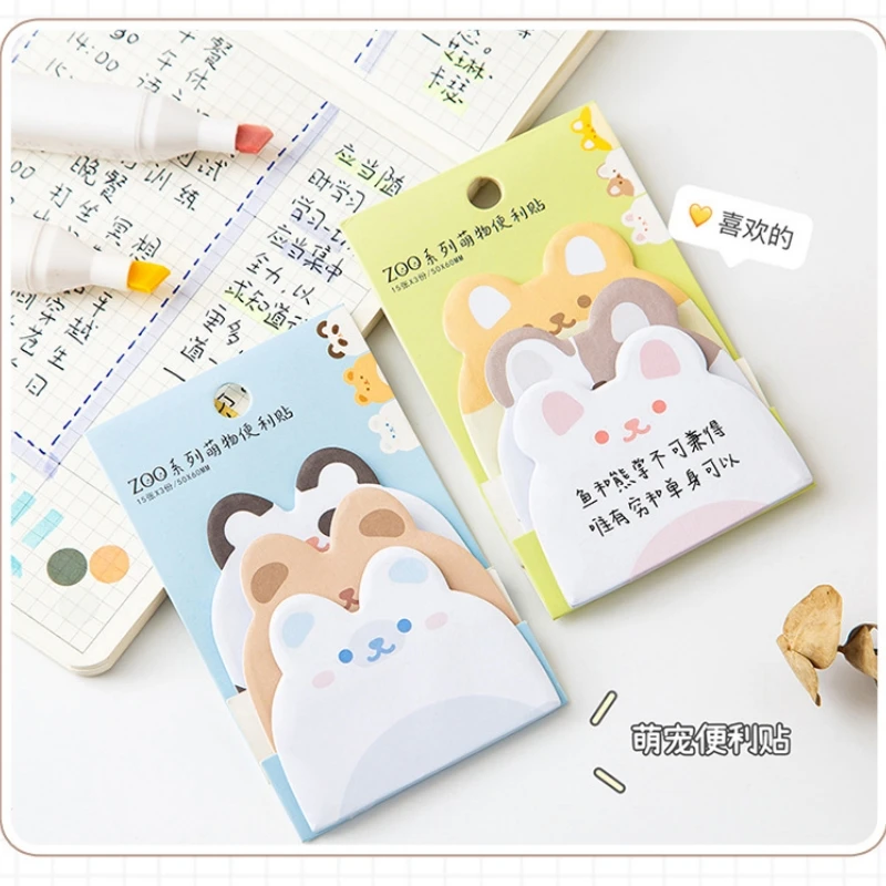 Naklejki z serii Cartoon Cute Cute Things kartki samoprzylepne Kawaii studenci odrywają naklejki indeksowe kartki samoprzylepne N razy naklejki