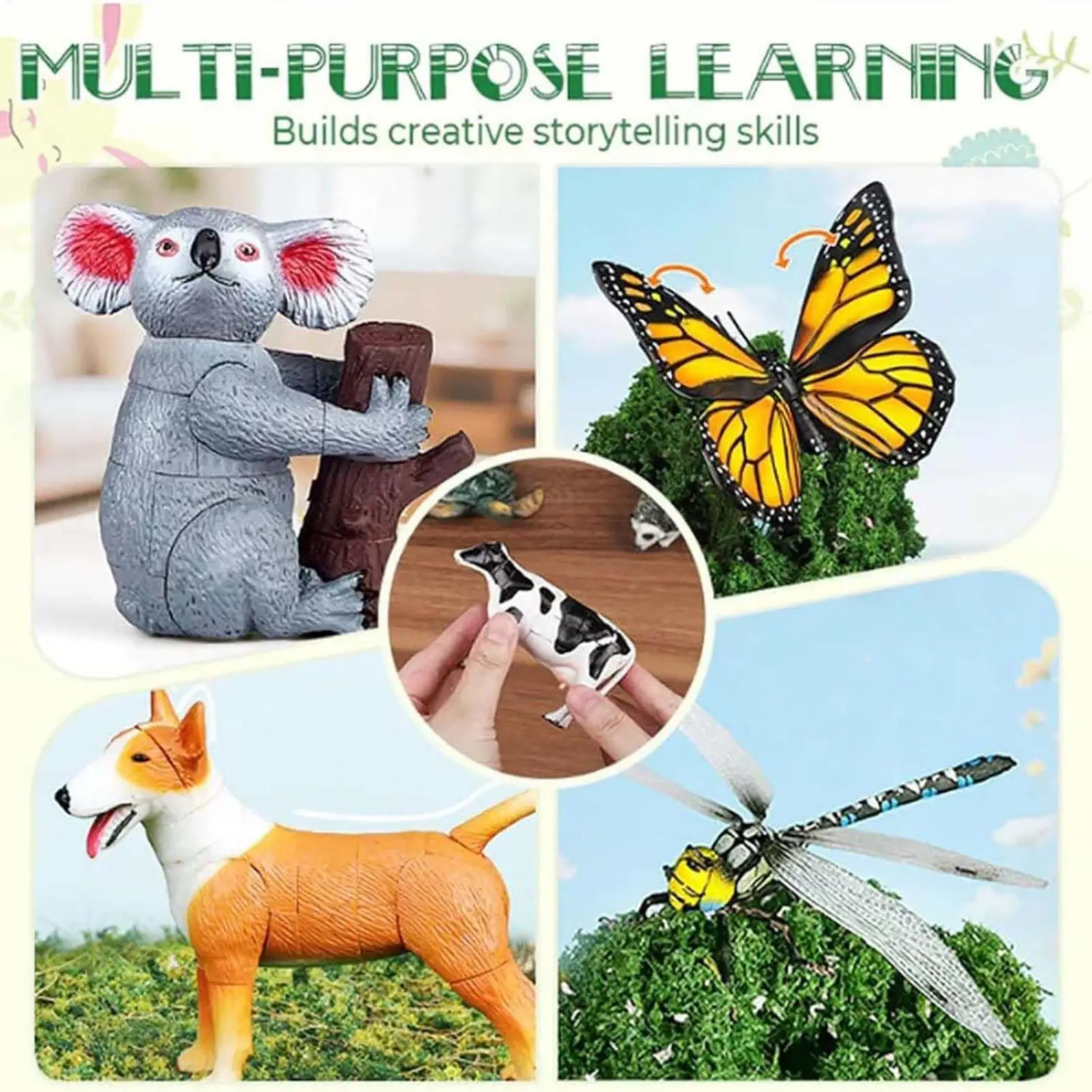 ألعاب تجميع نماذج واقعية ثلاثية الأبعاد يمكنك صنعها بنفسك لعبة ألغاز تعليمية على شكل حيوانات للأولاد في عيد الميلاد وأعياد الميلاد وحفلات عيد الفصح والسفر #5