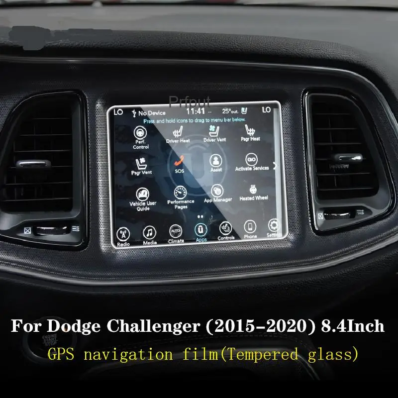 For Dodge Challenger 2015-2020 8.4 inch Car GPS navigation LCD screen Tempered glass protective film Anti-scratch Film Interior