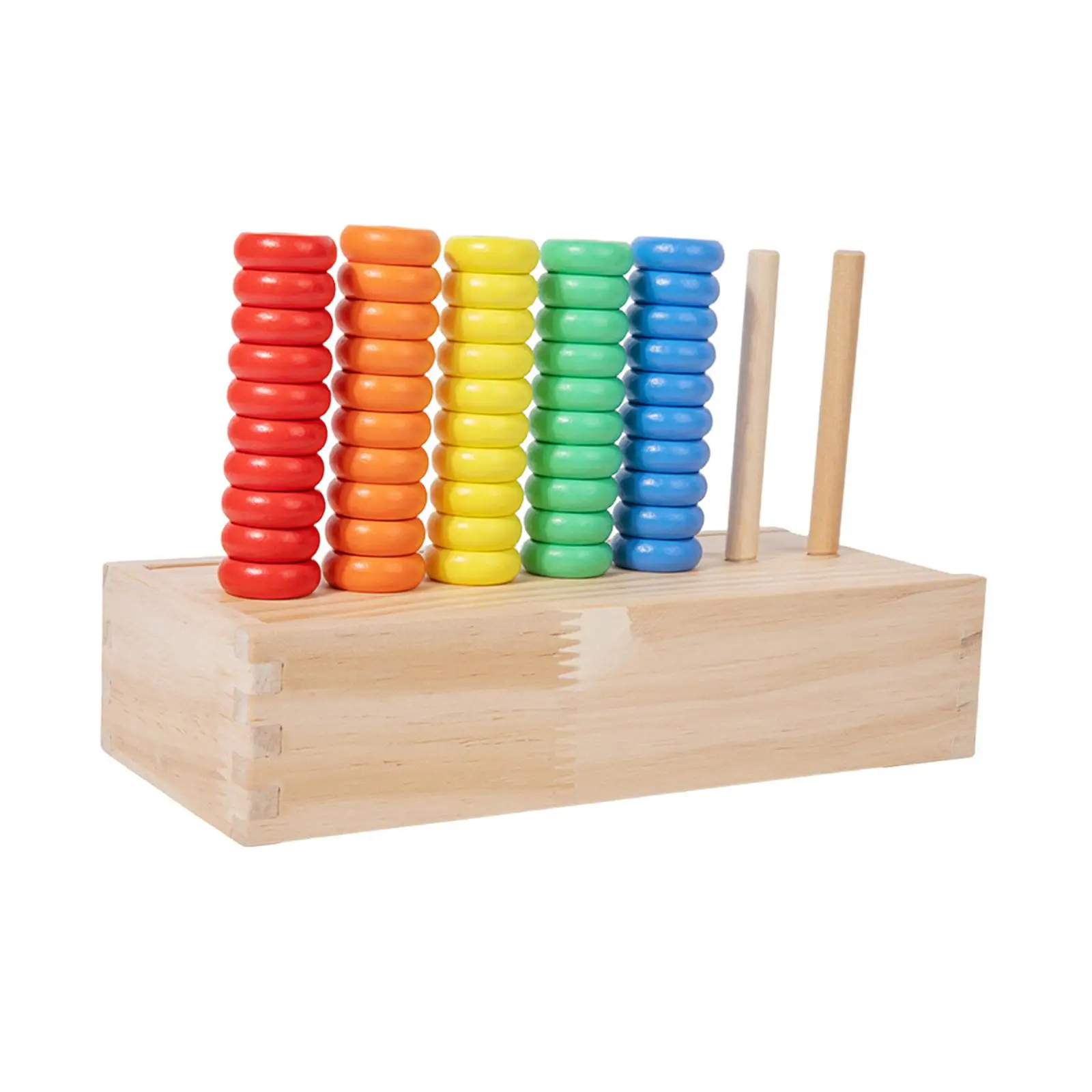 Ordinamento dei colori Giocattoli impilabili Riconoscimento sensoriale Coordinazione occhio-mano Gioco educativo creativo di anelli colorati