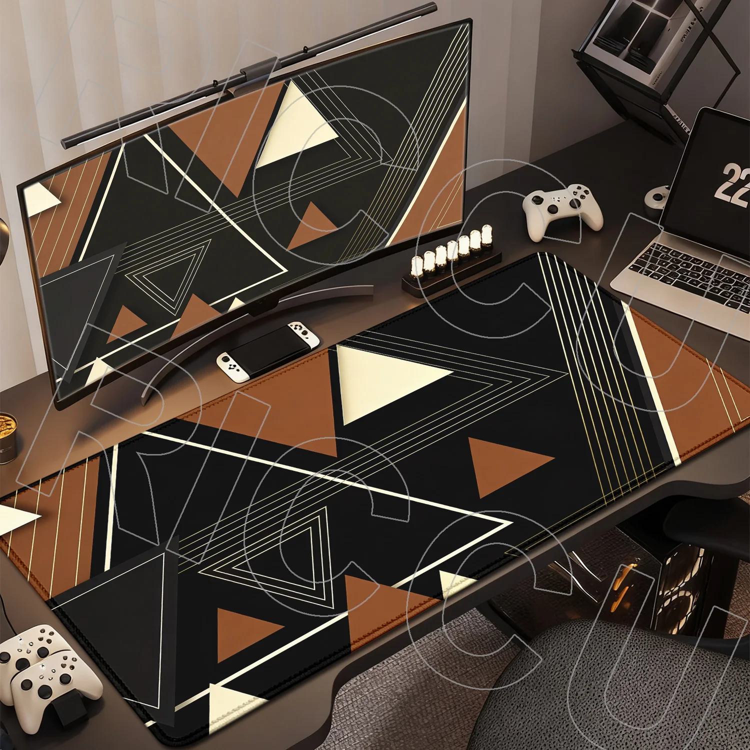 

Colorful triangle Mouse Pad Rug Large 400x800mm MousePad XXL Rubber Desk Mat Gamer Gaming PC Accessories Expand carpet Desk Pads