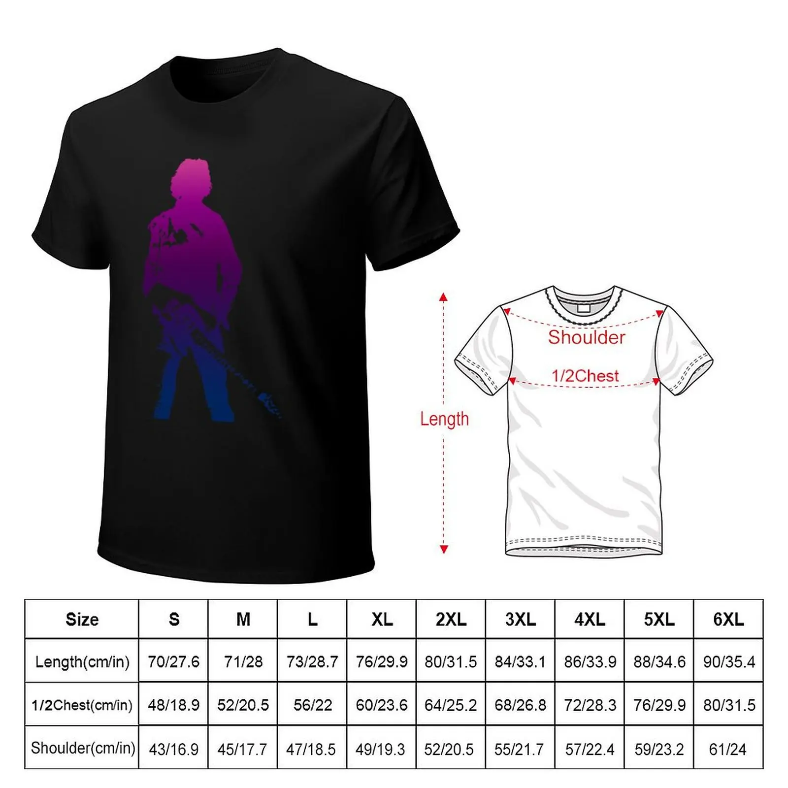 Guitar Springsteen T-Shirt Casual Daily Wear Short Sleeve Top