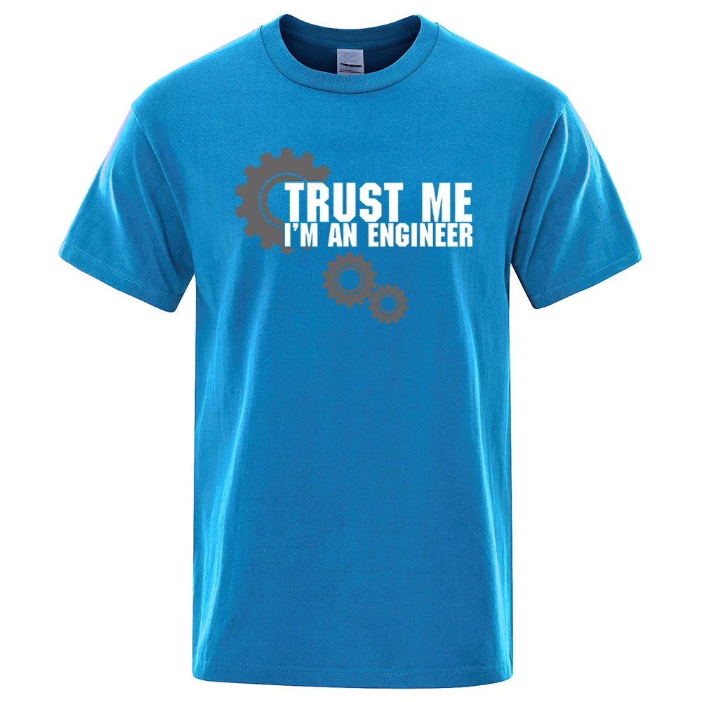 Vertrauen Sie mir Ich bin Ingenieur Druck Kleidung Männer Vintage Overs ize T-Shirt Sommer 100% Baumwolle lose T-Shirt Kleidung Mann neue Rundhals-T-Shirts