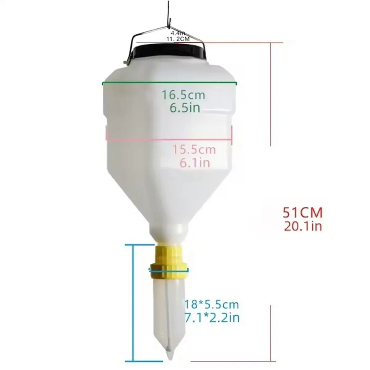 

5.5L Eco-Friendly Hanging Ketchup Dispenser - Leak Proof, Space Saving Design