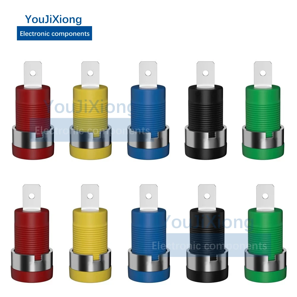 

10Pcs 4mm Banana Socket Terminal Plug Electrical Connector DIY Tool Parts