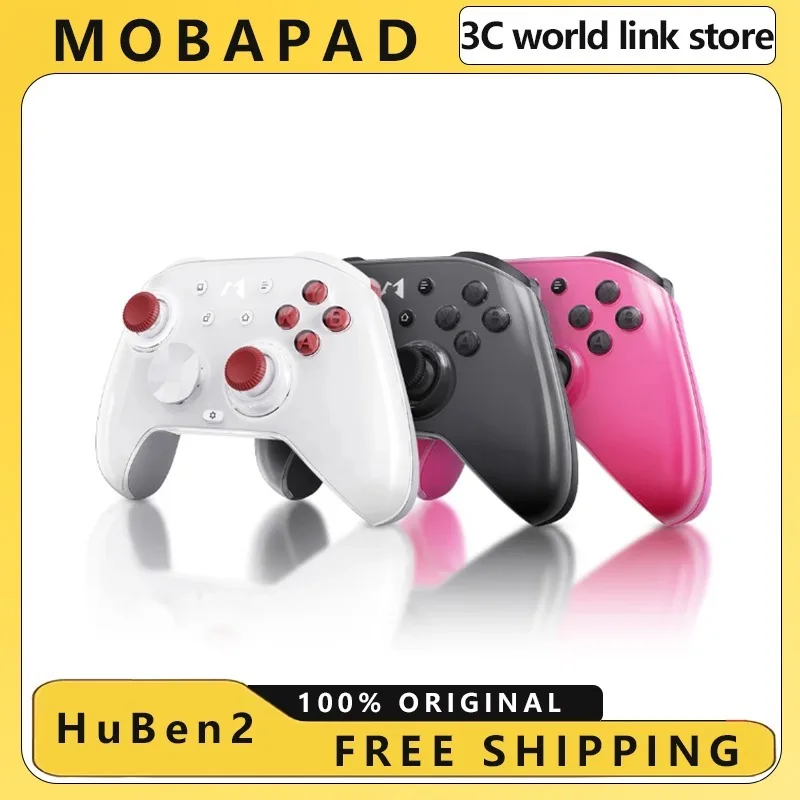 

Mobapad HuBen2 Gaming Controller PC/NS Dual Terminal Capacitive Joystick HD Vibration Android iOS Hall Trigger Mechanical Button