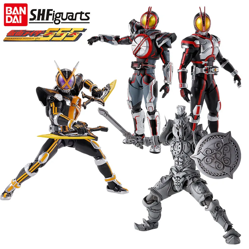 Bandai Genuine S.H.Figuarts Masked Rider Faiz Next Faiz Next Kaixa Orphnoch Action Figure Toys for Kids Gift Collectible Model