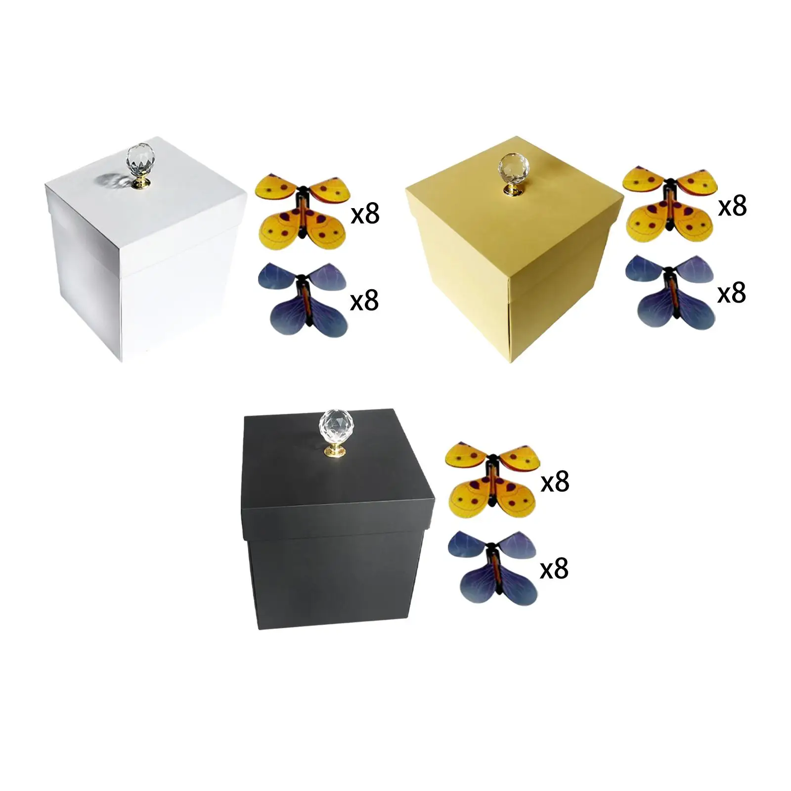 

Butterfly Gift Box Flying Butterfly Box Handmade with 8 Flying Butterflies Mothers Day Decorations for Birthday Her