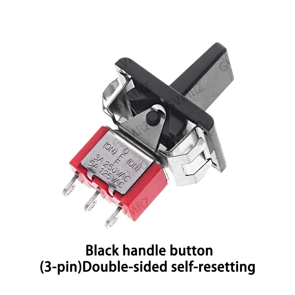 1PCS 3P/6P SH T80-R Series Square Snap-in Panel Mount ON-ON/ON-OFF-ON  5A 3PIN/6PIN  5A/125VAC Mini Paddle Toggle Switch