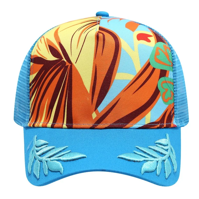 Custom Print Embroidery Logo Women Mesh Hats Outdoor Travel Sunshade Sunscreen Breathable Truck Cap Men Baseball Caps Gorras