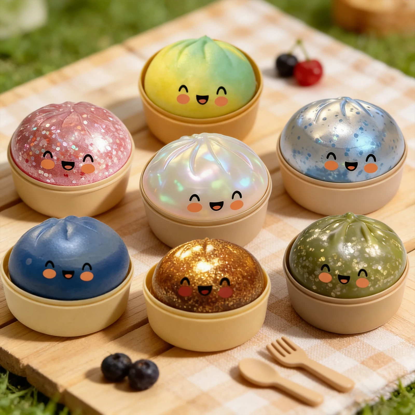Dumpling Squishies Toy Adorable Playful Design Release Pressure Relieve Anxiety Enhance Happiness Decompression Toys Ornaments﻿