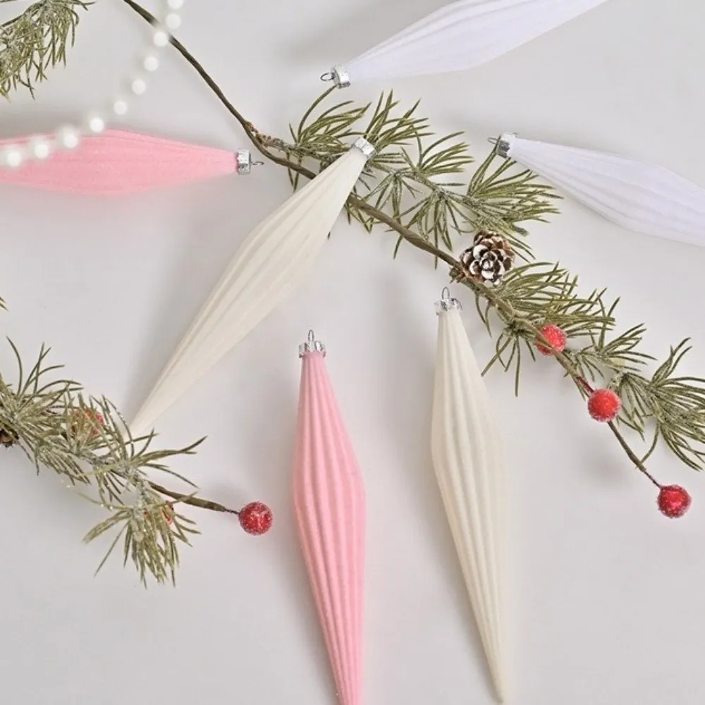 Colorful Christmas Ball Ornaments Shatterproof Reusable Christmas Spheres Pendant Plastic Flocking Xmas Tree Ornaments