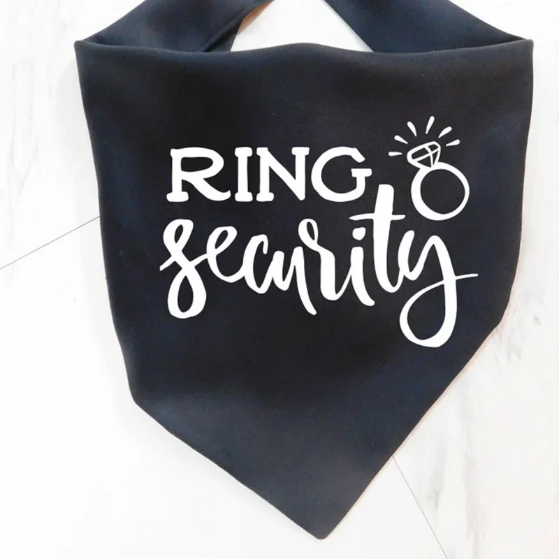 Ring Security Dog Puppy Bandana Wedding day Engagement Announcement marriage bridal shower Getting married outfit decoration