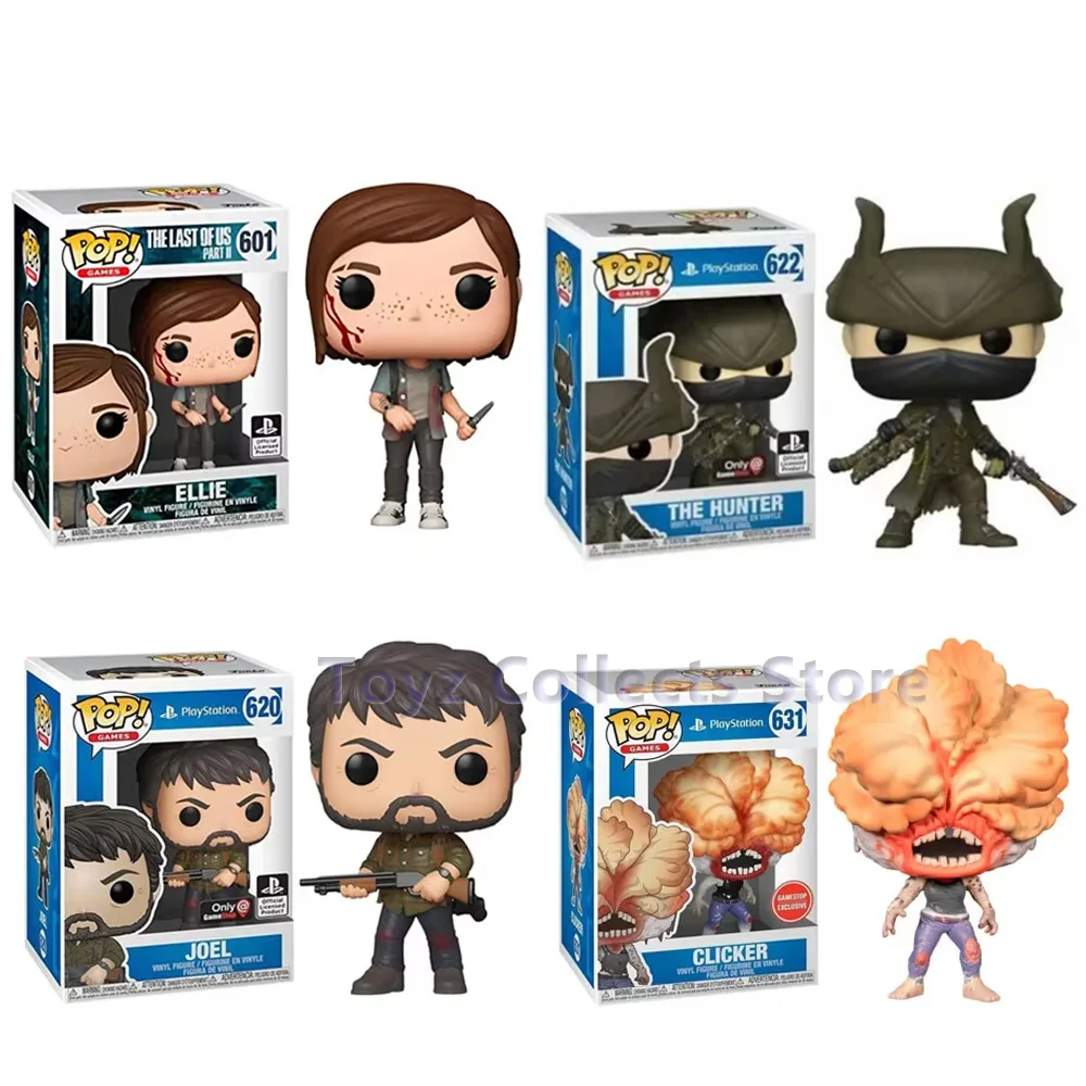 Funko Pop PS-Games The Last of Us Joel #620 Clicker #631 Ellie #601 The Hunter #622 Vinyl Action Figures Toys Gifts for Kids