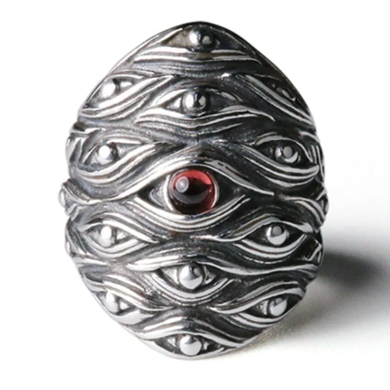 شيطان، وحش، شبح، خاتم ريترو، حلقات إكسسوارات ملابس الهيب هوب الليلية