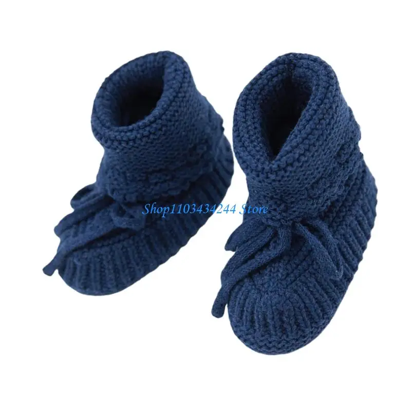 Calzature morbide per primi passi per bambini lavorate a maglia per bambini 8-12 mesi