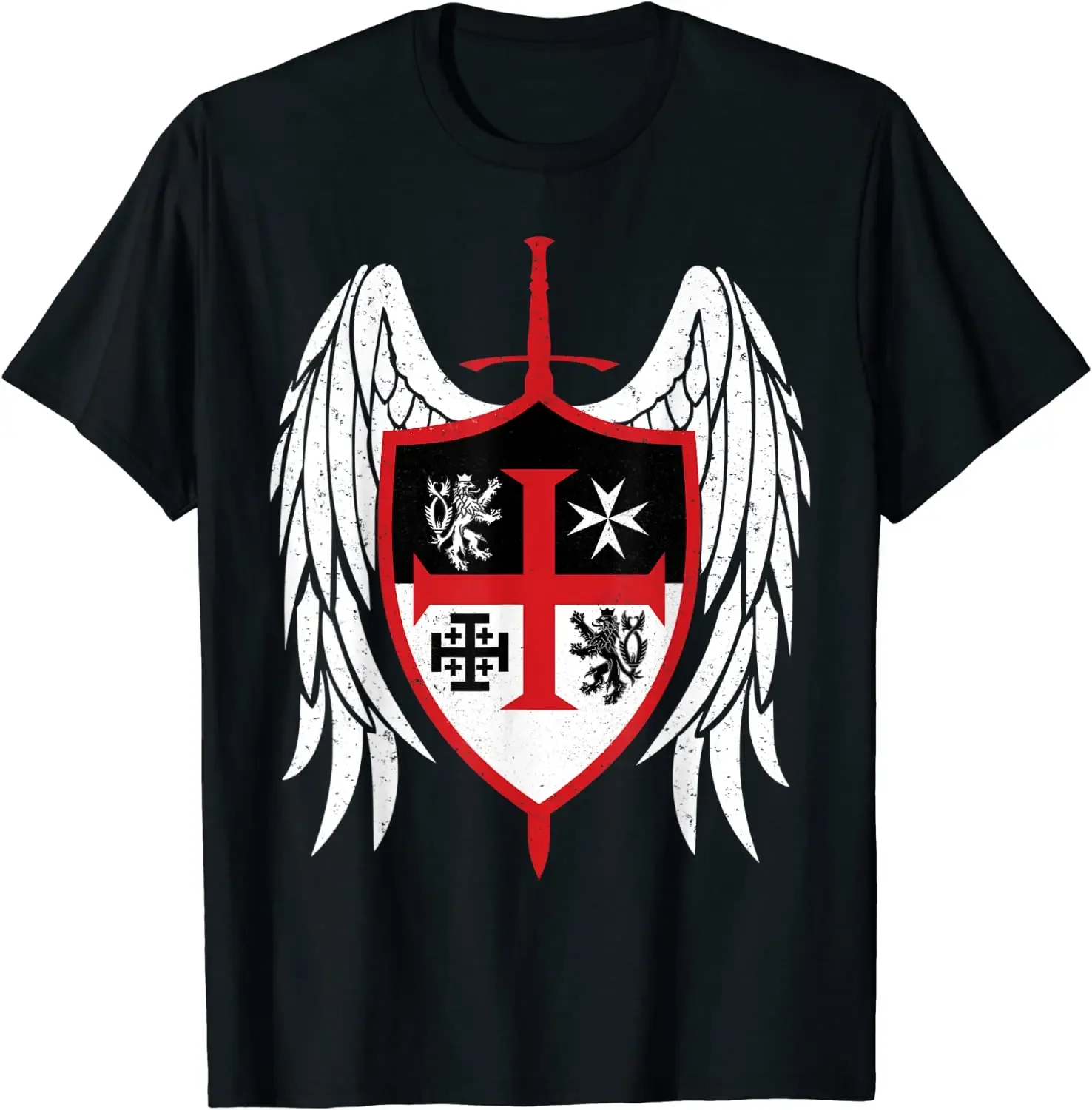 

Knights Templar Hospitallers Crusaders Cross Men T-Shirt Short Sleeve Casual 100% Cotton O-Neck Summer TShirt
