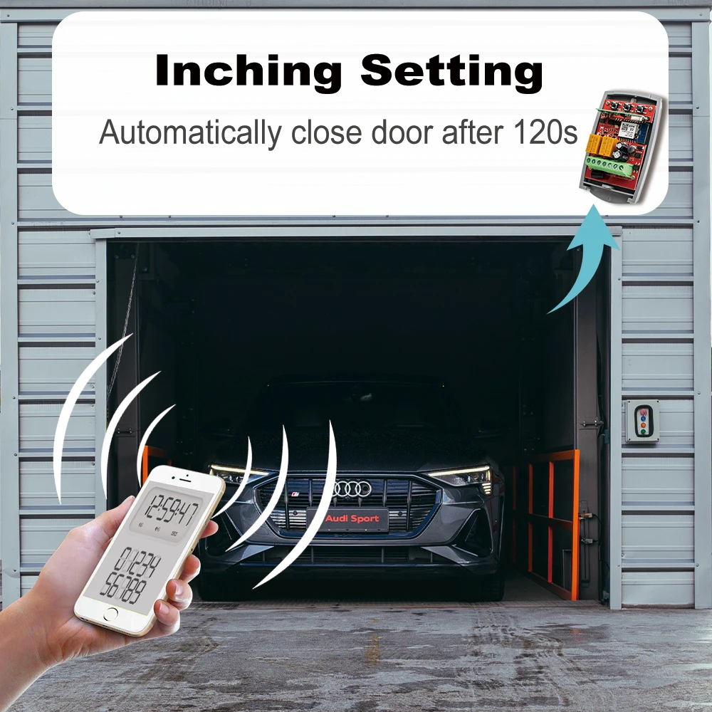 Imagem -05 - Tuya Alexa Inteligente Wifi Interruptor da Porta Receptor Garagem Universal 2ch Controle Remoto Portão Abridor Controlador 433mhz 43392 Transmissor