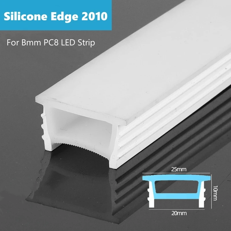 khelse 1M-10M Flexible LED Neon Seil Rohr Eingebettet Split Silikon Diffusor Kanal DIY Weiche Silica gel Band Band Linear Streifen Licht 7