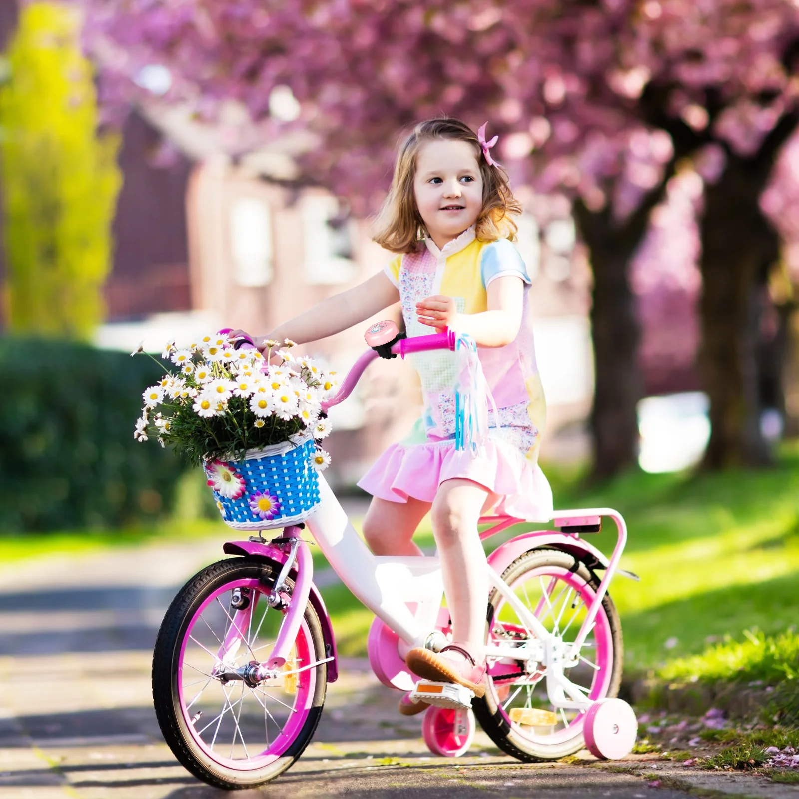 

2 Pack Balance Bike Bell Cartoon Unicorn Clear Sound Metal Bells Kids Bicycle Accessories Fits Most Bikes Scooters Tricycles