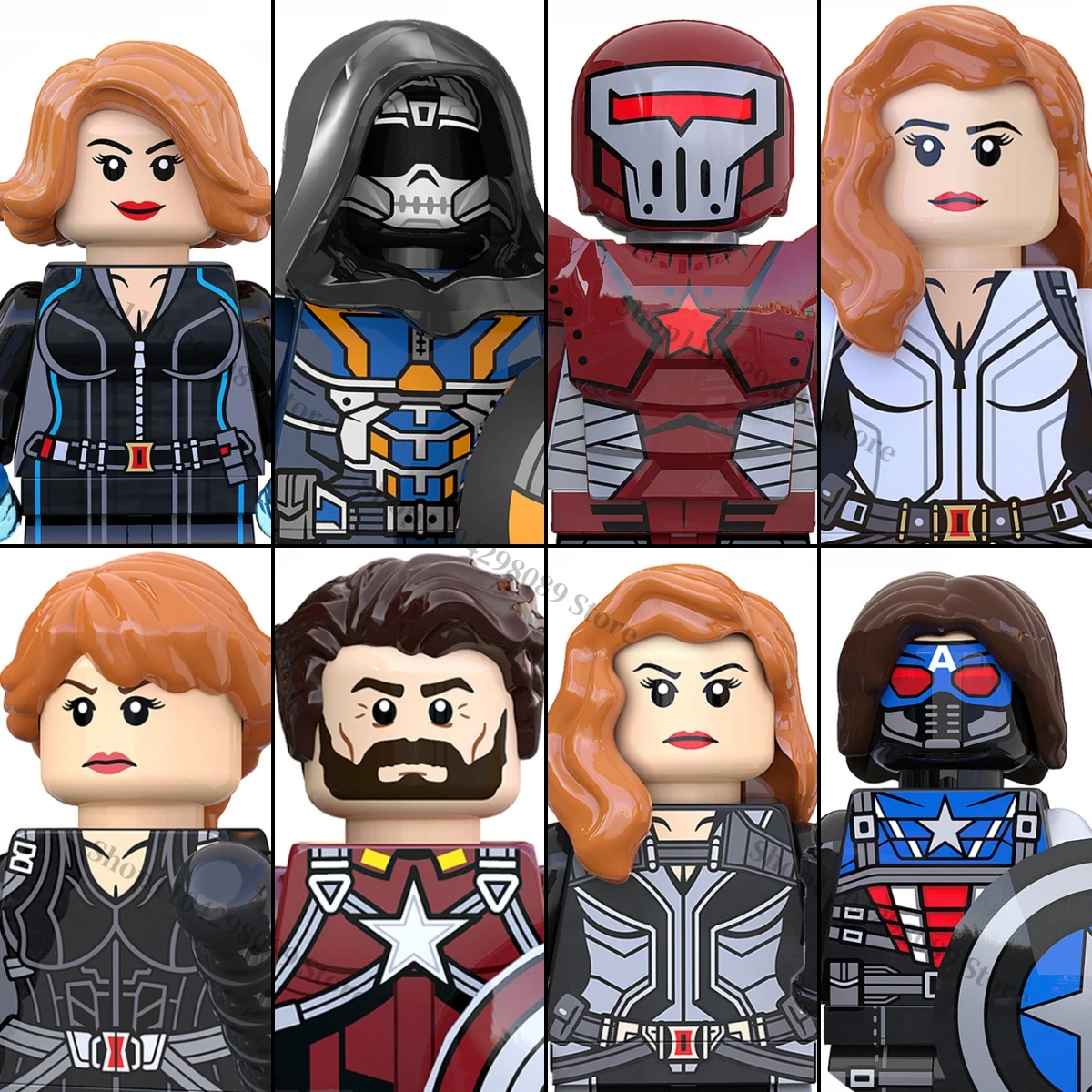 

Marvel KT1038 anime characte Building blocks Taskmaster children's mini brick toys holiday birthday gifts