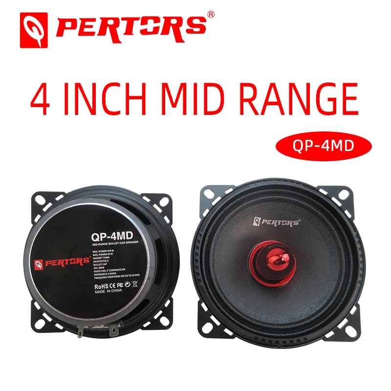 

400W Car Audio 4 Ohm QPERTORS BRAND QP-4MD 4 Inch Mediant Speaker