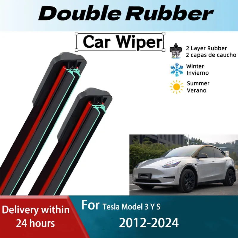 LH الجبهة ممسحة زجاج أمامي شفرات ل تسلا نموذج 3 Y S 2012 - 2024 الأداء فرشاة الملحقات 2018 2019 2020 2021 2022 2023