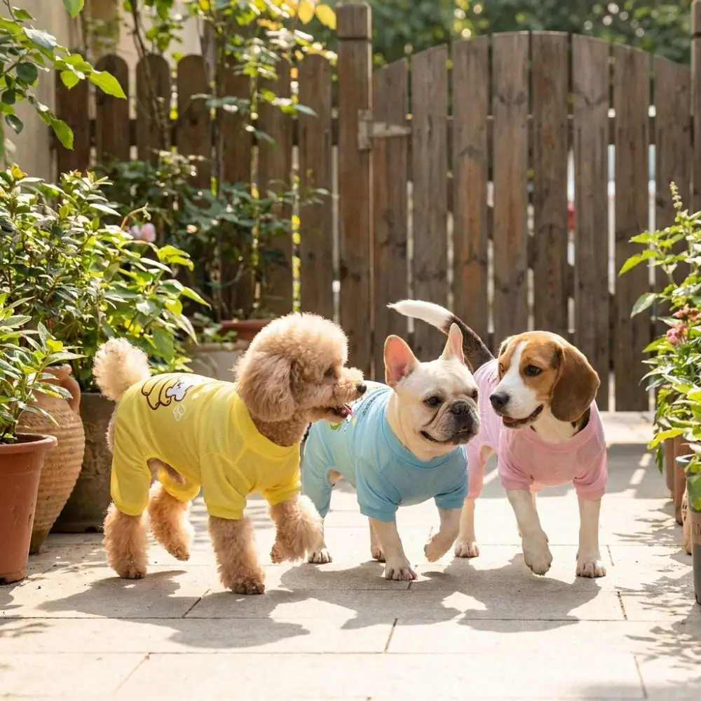UV Protection Pet Cooling Jumpsuit Thin Mesh Breathable Pet Four-Legged Clothes Elastic Quick Drying Dog Sunscreen Clothes