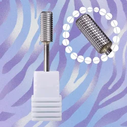 5In1 Two-way Tungsten Carbide Nail Drill Bit Barrel Cuticle Burr Bits For Manicure Electric Drill Accessories Gel Removal Tool