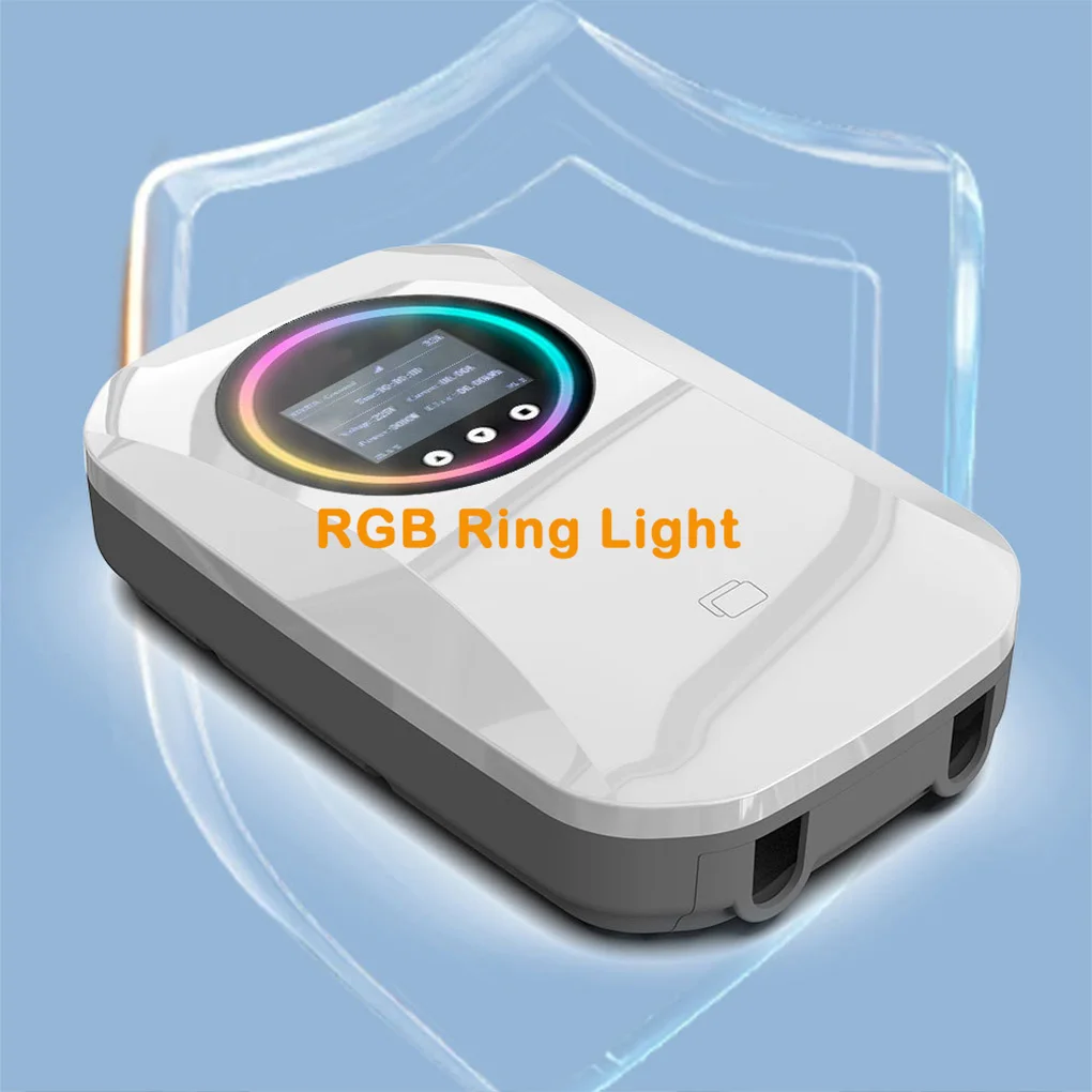 EV Charging Station 7KW 32A RGB EV Charging Station With Hook 5M Cable Wall-Mounted Electric Car Ev Charger