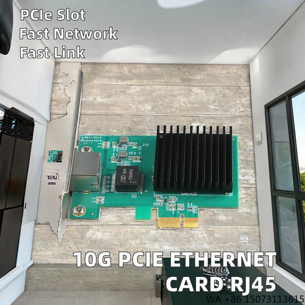 

10G PCIe 4.0 x1 Ethernet Card - Realtek8127, PXE Support, Multi-Gigabit RJ45 LAN Card, In Stock