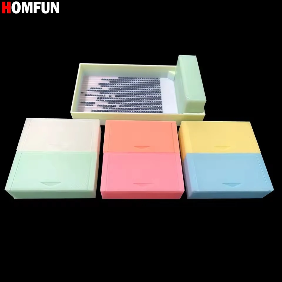 

HOMFUN новый набор лотков для алмазной живописи, аксессуары для вышивания 5D, инструменты, лоток для сверла, набор лотков для хранения алмазов и извлечения инструментов