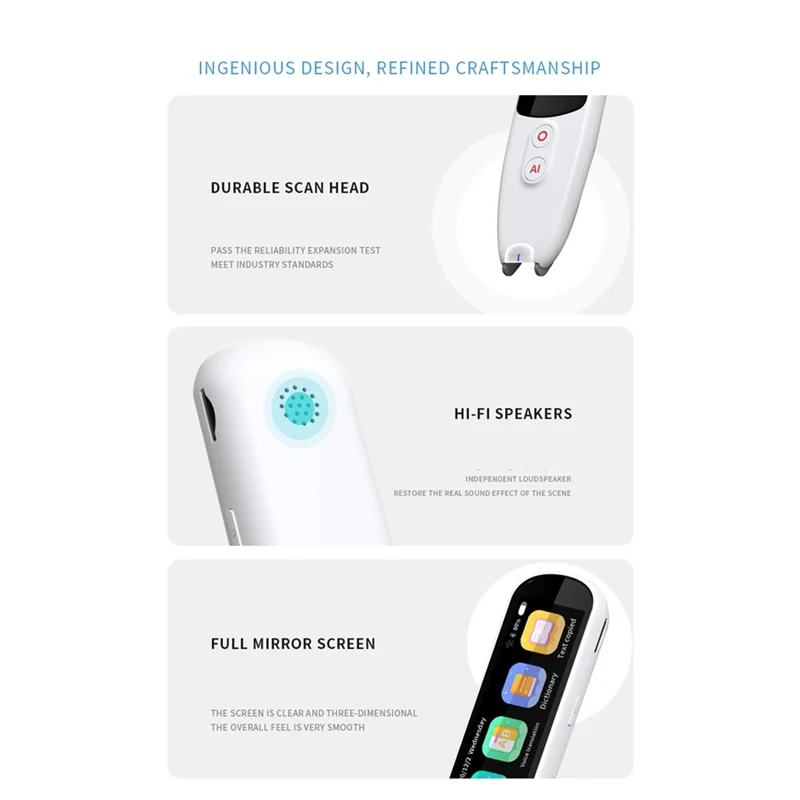 Excellent-Smart 134 Kind Voice Smart Translator Pen Multifunction Offline Translation Real Time Language Translator Business Tra