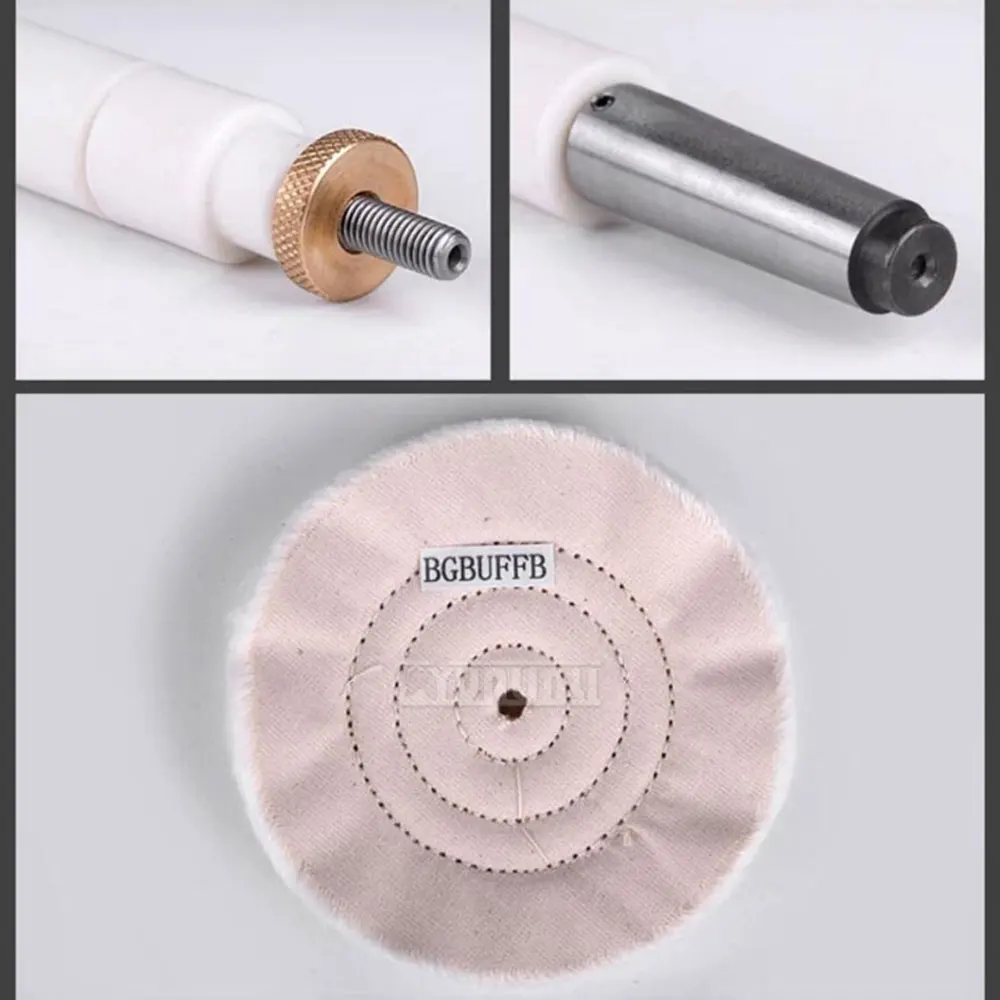 4-inch polishing whee,lDouble-wheel Polisher:  woodworking lathe wooden rotary pipe tobacco pipe irregularly shaped wood