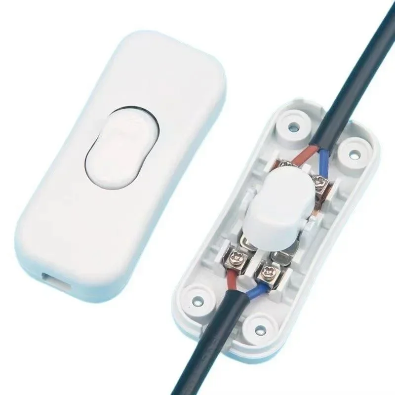 Dual Wire Control Double Cut Wire Switch LED Light Bedside Lamp 2A  1pcs