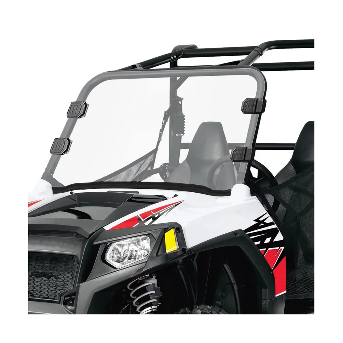 UTV Kit penjepit pemasangan kaca depan dapat disesuaikan untuk Polaris Ranger RZR, dapat Am Maverick X3 tali klem tetap kaca depan