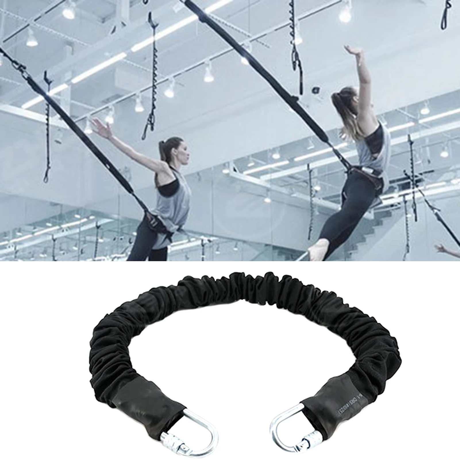 

Yoga Belt Resistant Antislip Emulsion Yoga Bungee Rope for Gym Yoga Equipment Fitness Body Building