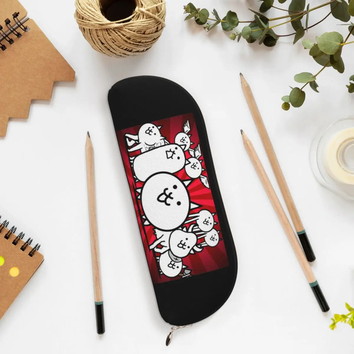 Nyanko الحرب العظمى معركة القطط مقلمة حامل قلم تخزين القرطاسية لوازم سعة كبيرة صندوق القلم حقيبة أقلام رصاص للأطفال