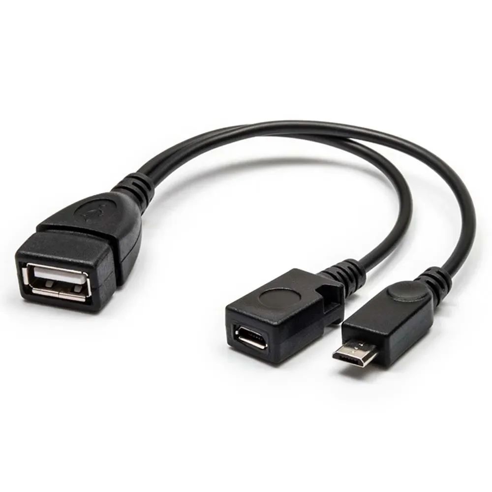 Y Spliter Micro USB Port Terminal Otg Cable for Fire Tv 3 or 2nd Gen Fire Stick PC Hardware Cables Adapters Converter Extender