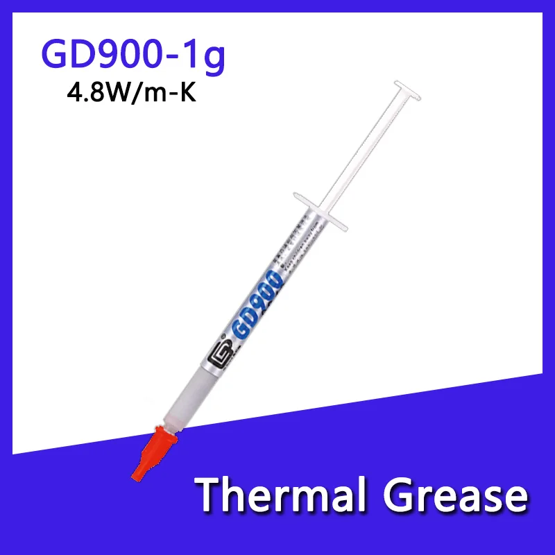 Graisse thermique GD900 1g PC dissipateur thermique processeur pâte de graisse thermique refroidisseur d'eau refroidisseur de processeur pâte thermique