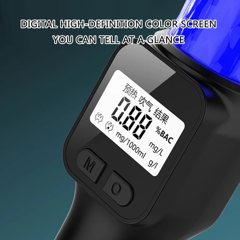 Nauwkeurige meter Professionele blaastest Snelle respons met LED-scherm Zoemer Oplaadbare testmeter