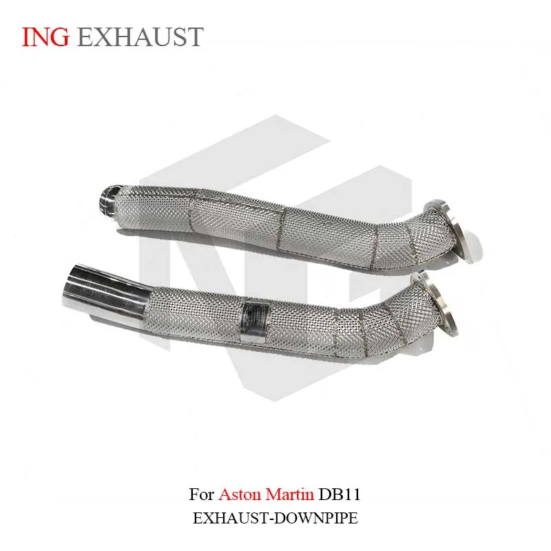 ING SS304 Engine Front Pipe for Aston Martin db11 V8 4.0T Heat Shield Convert Header Performance Nozzle Exhaust Accessories