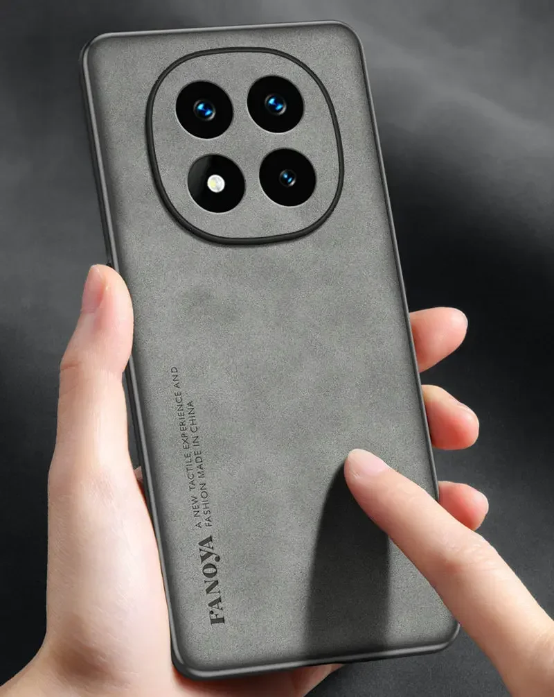 高級羊革シリコン製スマホケース Redmi Note 15 Pro Plus用 マット仕上げ 全面保護 耐衝撃バンパーカバー